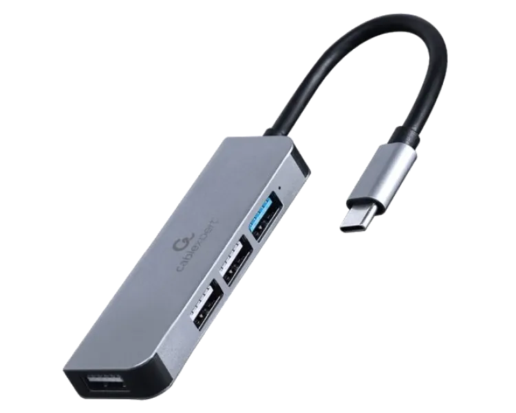 Cablexpert UHB-CM-U3P1U2P3-01USB-С 1 х USB 3.1 Gen1 (5 Gbps), 3 х USB 2.0 USB-концентратор