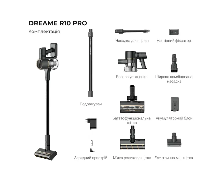 Dreame R10 Pro (VTV41B) Акумуляторний пилосос