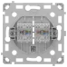 Ajax OutletCore (LAN) vertical black Механізм інтернет розетки