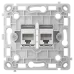 Ajax OutletCore (LAN) vertical white Механізм інтернет розетки