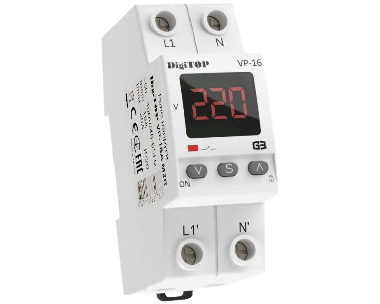 DigiTOP VP-16A M2R Реле напруги