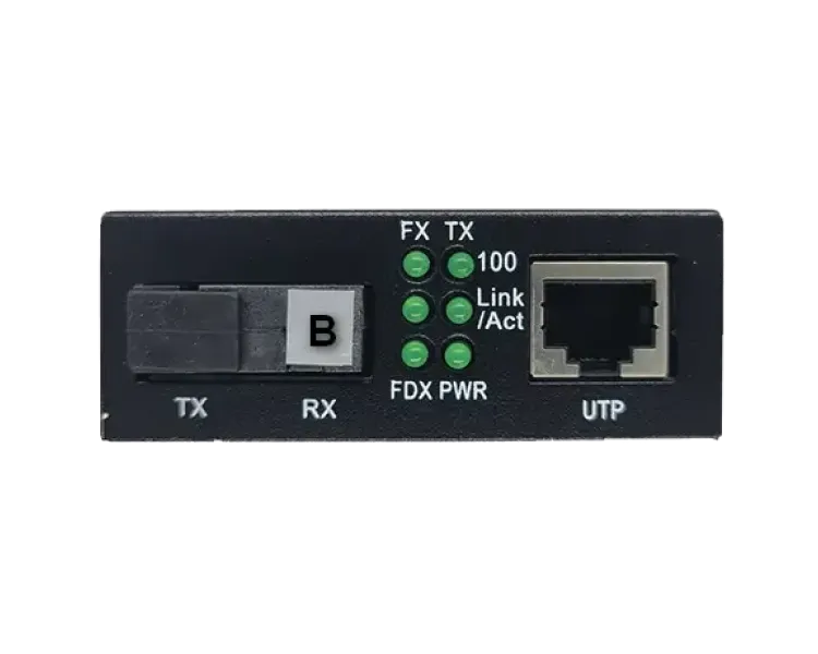 ALISTAR X5S 100M 10/100BASE-T RJ-45 - 100BASE-FX 1SM WDM SC 20KM TX1550/RX1310nm LFP Медіаконвертор