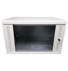 EServer 6U 600х350х370 скло, сіра Шафа
