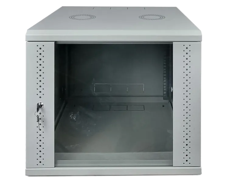 EServer 9U 600х350х503 скло, сіра Шафа
