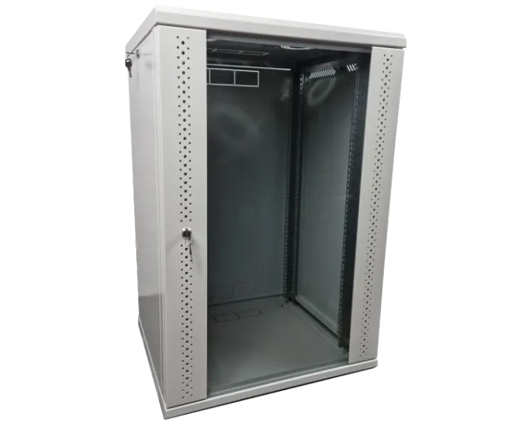 EServer 15U 600х600х773 скло, сіра Шафа