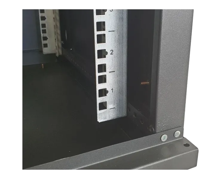 EServer 12U 600х600х637 скло, чорна Шафа