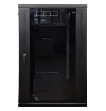 EServer 18U 600х500х907 скло, чорна Шафа