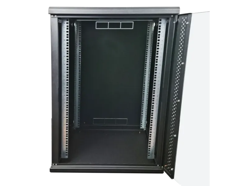 EServer 18U 600х500х907 скло, чорна Шафа