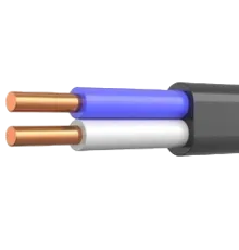 ВВГ нг LS П 2х1,5 чорний (Україна) (100м) Кабель