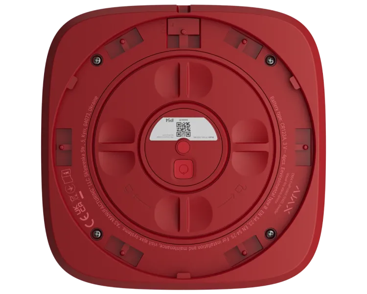 Ajax EN54 FireProtect (VAD) red пожежний світловий Cповіщувач