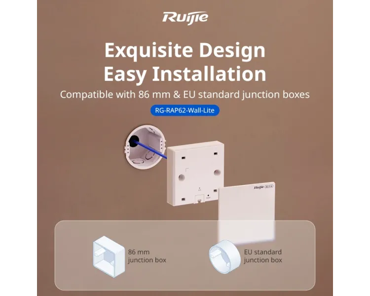 Ruijie Reyee RG-RAP62-Wall-Lite Wi-Fi 6 AX3000 дводіапазонна Точка доступу