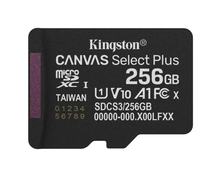 Kingston microSD 256GB C10 UHS-I A1 V10 R150MB/s Карта пам'яті