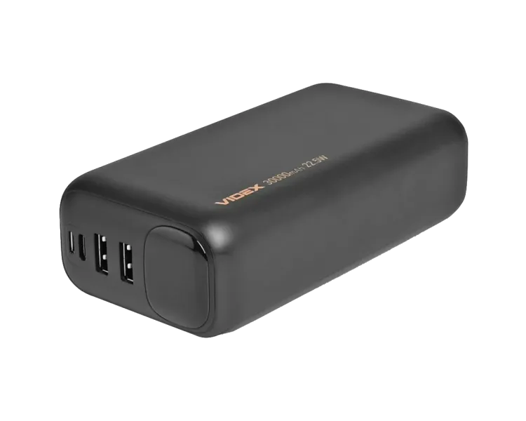 VIDEX VPB-297 22.5W Black 30000mAh Повербанк