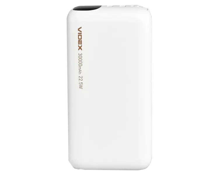 VIDEX VPB-297 22.5W White 30000mAh Повербанк