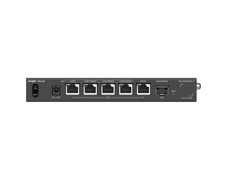 Ruijie Reyee RG-EG406XS-P 6-портовий PoE з хмарним керуванням Маршрутизатор