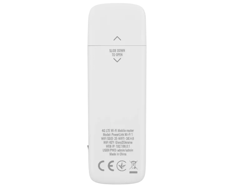 2E PowerLink (MiFi-1 2024) LTE, Wi-Fi4, 1xUSB, 1xCRC9 Мобільний маршрутизатор