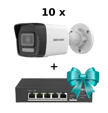 DS-2CD1043G2-IUF 4МП (4мм) із мікрофоном IP відеокамера Hikvision