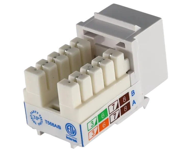 KeyStone RJ45 UTP, кат. 5e, 6, 6a, 110, Slim, W -16.6 мм Модуль