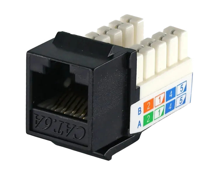 KeyStone RJ45 UTP, кат. 5e, 6, 6a, 110, Slim, W - 16.6 мм Модуль