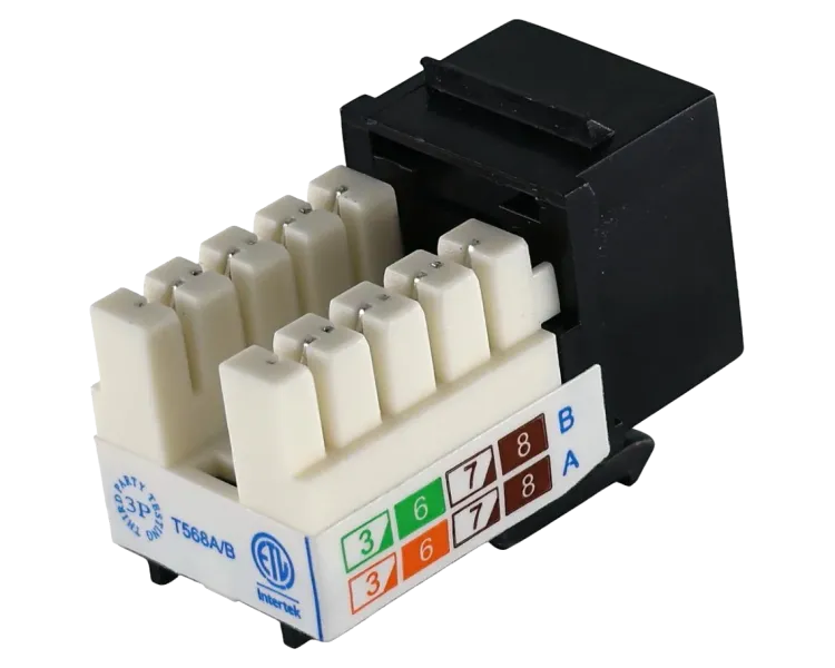 KeyStone RJ45 UTP, кат. 5e, 6, 6a, 110, Slim, W - 16.6 мм Модуль