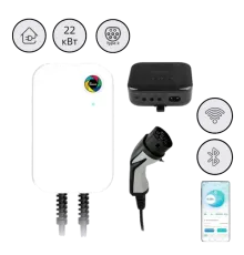 WB20-22KW-APP-DLB 32A 22 кВт Type 2 + APP + DLB Настіний зарядний пристрій