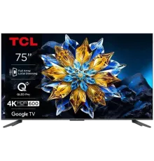 TCL 75C69BPRO Pro 4K Smart Google TV Titan ONKYO Телевізор