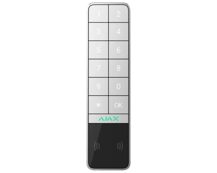Ajax KeyPad Outdoor Jeweller (8EU) ASP white Бездротова клавіатура