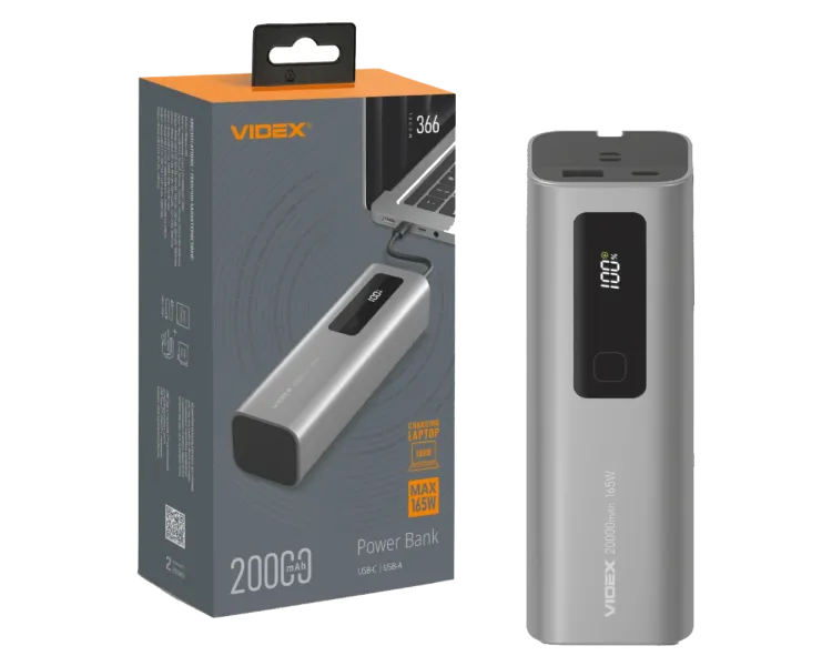 VIDEX VPB-366 PD100Вт 20000мА•г Повербанк
