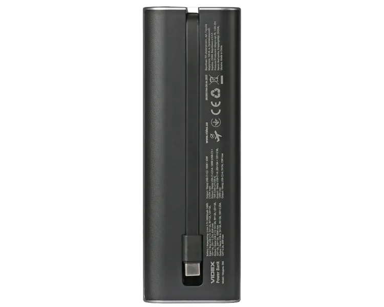 VIDEX VPB-366 PD100Вт 20000мА•г Повербанк