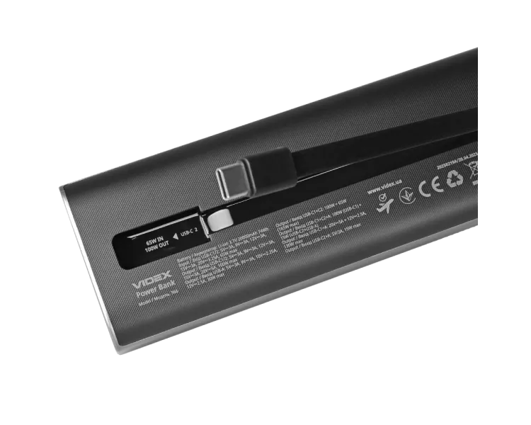 VIDEX VPB-366 PD100Вт 20000мА•г Повербанк