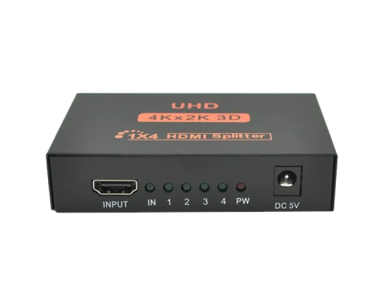 1=>4 порта 4K, 2K DC5V/2A Активний HDMI сплітер