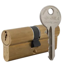 CISA LL 08010 90 (45*45) Циліндр латунь матова
