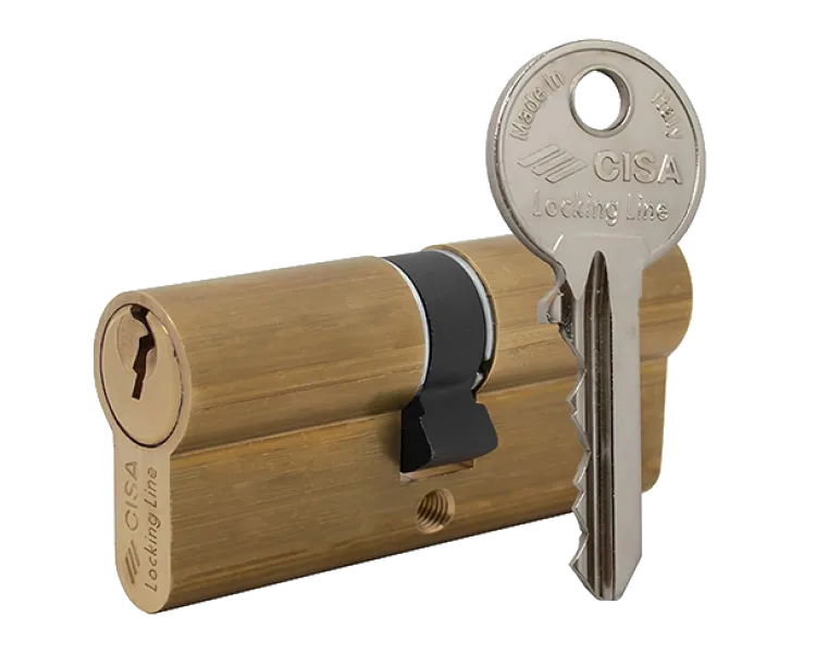 CISA LL 08010 90 (45*45) Циліндр латунь матова