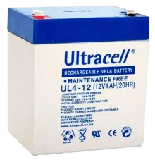 Ultracell UL4-12 AGM 12В 4 А•г Акумуляторна батарея