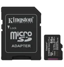 Kingston MICRO SDXC 64GB UHS-I W/ADAPTER Модуль флеш-пам'яті