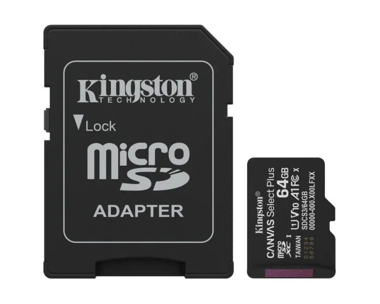 Kingston MICRO SDXC 64GB UHS-I W/ADAPTER Модуль флэш-памяти