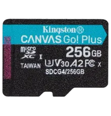 KINGSTON 256GB microSDXC Canvas Go Plus Gen4 200R Модуль флеш-пам'яті