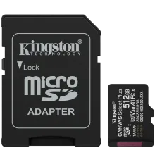 Kingston 512GB microSDXC Canvas Select Plus Gen3 Card + Adapter Модуль флеш-пам'яті