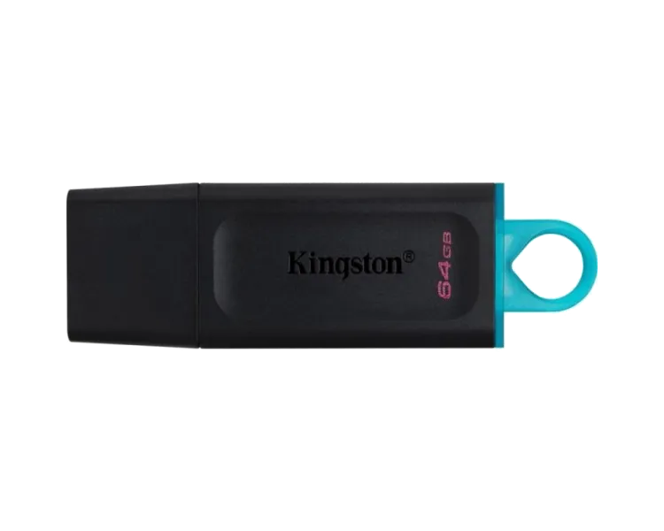 Kingston 64GB USB3.2 Gen 1 DataTraveler Exodia (Black + Teal) USB флеш накопичувач