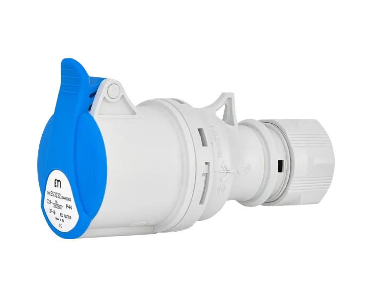 ЕТІ ES-3232 IP44 32A 230V 2P+PE Розетка кабельна