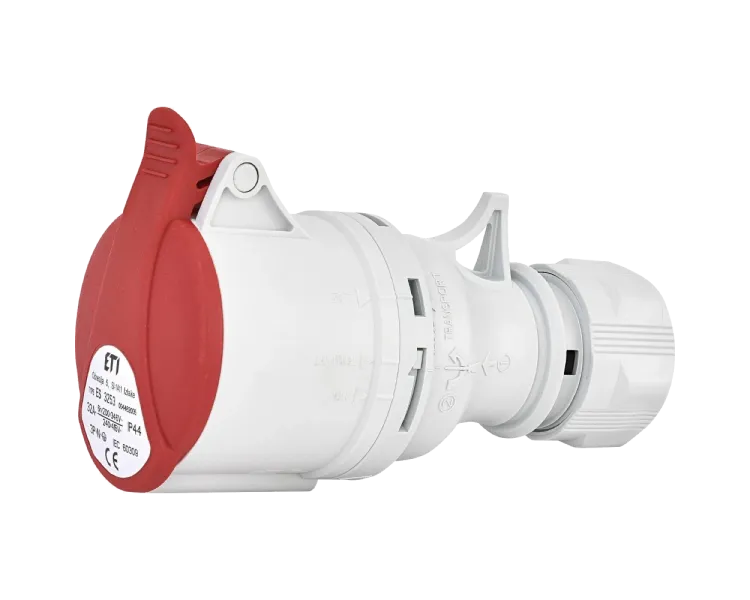 ЕТІ ES-3253 IP44 32A 400V 3P+N+PE Розетка кабельна