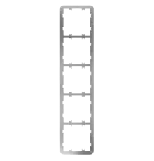 Ajax Frame (5 seats) vertical [55] ASP Рамка для п’яти вимикачів