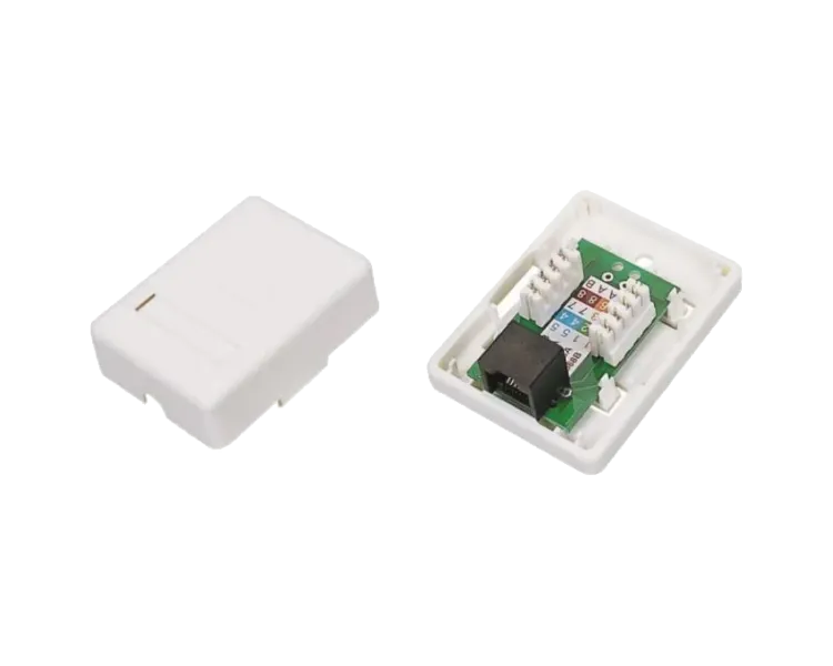 EServer 1хRJ45 UTP CAT5e Розетка комп'ютерна одинарна