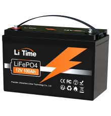 LiTime LiFePO4 12V 100Ah bluetooth Акумуляторна батарея