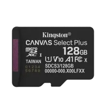 Kingston microSD128GB C10 UHS-I A1 V10 R150MB/s Карта пам'яті