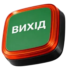 Ajax EN54 FireProtect (VAD) black пожежний світловий "ВИХІД" Cповіщувач