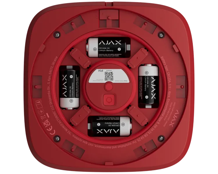 Ajax EN54 FireProtect (VAD) red пожежний світловий "ВИХІД" Cповіщувач