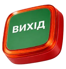 Ajax EN54 FireProtect (VAD) red пожежний світловий "ВИХІД" Cповіщувач