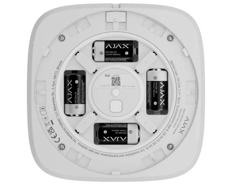 Ajax EN54 FireProtect (VAD) white пожежний світловий "ВИХІД" Cповіщувач