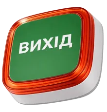 Ajax EN54 FireProtect (VAD) white пожежний світловий "ВИХІД" Cповіщувач